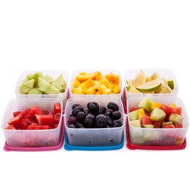 SIGNORA WARE Leak-proof Food Storage Containers - Airtight, Microwavable Small Storage Box with Lid - Mini Camping Plastic Container Set for Sauces, Dips and Spices (500 ml)