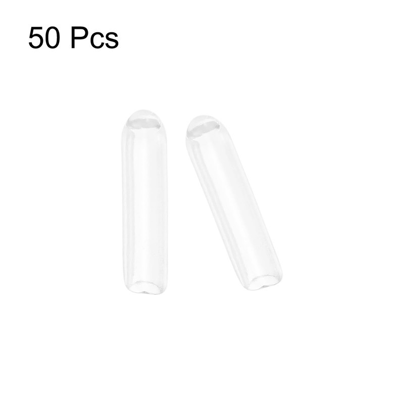 sourcing map 50pcs Rubber End Caps Protective Caps 1.5mm ID