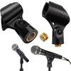 Norhogo 2 Pack mic clips for stands, Universal Microphone Clip