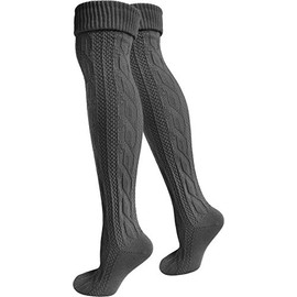 normani 2 Pairs of Traditional Knee Stockings with Linen Also in Plus Size