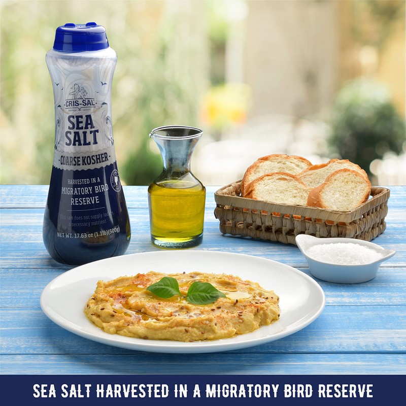 Cris-Sal Gourmet Kosher Sea Salt, Coarse Diamond Crystal Full Flavor