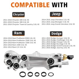 926-959 Oil Cooler Engine Oil Filter Housing Assembly, Full Aluminum Oil Cooler Kit for 3.6L 2012-2016 Jeep Grand Cherokee Wrangler, Dodge Caravan Charger Durango Journey, Chrysler 200 300 Ram 926-876