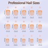 Misssix XBASICTIPS Yellow French Tip Press On Nails, 150Pcs French