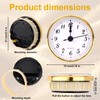 BTFO Round Quartz Clock Insert, 2.8 Inch Mini Quartz Movement