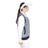 Cox Sportif LG4FVE50L Women's Sweater Vest, Plover Pattern, Lightweight, Patch,