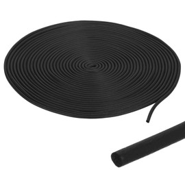 PATIKIL Foam Rubber Weather Seal Strip, 0.08" 30Ft EPDM Rubber Weather Stripping for Sealing Gaps Joints Crack Filling DIY Gasket, Black