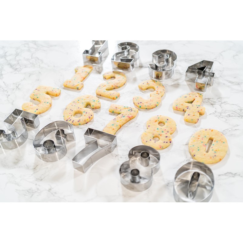 Bakerpan Stainless Steel Number 5 Cookie Cutter, Cookie Cutter Number