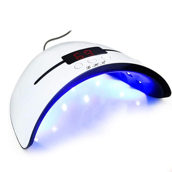 LKE UV/LED Lamp for Gel Nails, 36W Nail Dryer with Portable USB Charging Function, 30/60/90s Timing Function, LCD Display and Infrared Sensor, Suitable for All Gels