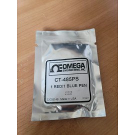 Omega CT-485PS Blue Red Circular Chart Recorder Set