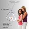 Ginger Lyne Collection Sister Necklace for Women | Heart Elephant