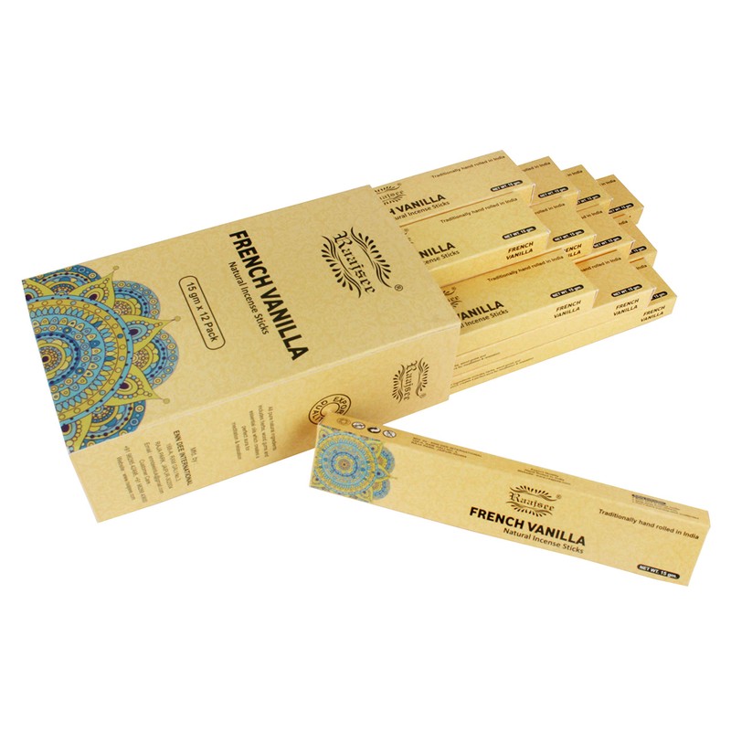 Raajsee Incense Sticks 12 Pack Set 15gm Each, -100% Organic