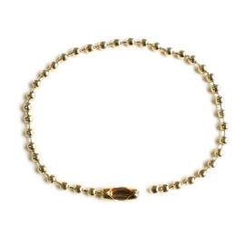 NBK NS227-2T Ball Chain, Gold, Total Length 5.5 inches (14 cm), Pack of 2