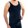 HERMKO 3007 Pack of 3 Extra Long Men's Vest (+10