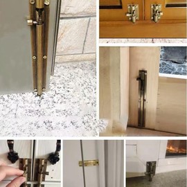 Leliafleury Door Lock Bolt 6 Inch Brass Door Latch Barrel Sliding Lock Solid Security Lock Latch for Bathroom Bedroom Shed Doors (Bronze)