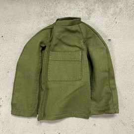 FIGLot 1/12 Scale Miniature Custom Handmade Scale Green Wired Military Poncho for 6-7 inch Action Figures