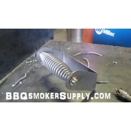 LavaLock Smoker DROP Handle UDS BBQ door lid Smoker Stainless Spring Rod 6 in Bracket Cap