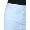 Ladies Heavy Cotton Denim Pencil Skirt Casual 8-18, White