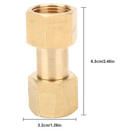 Brass Cylinder Adaptors, CGA-320 to CGA-580 Adapter CO2 Tank to Argon Regulator