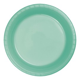 Creative Converting Fresh Mint Plastic Dinner Plate, 9", Green