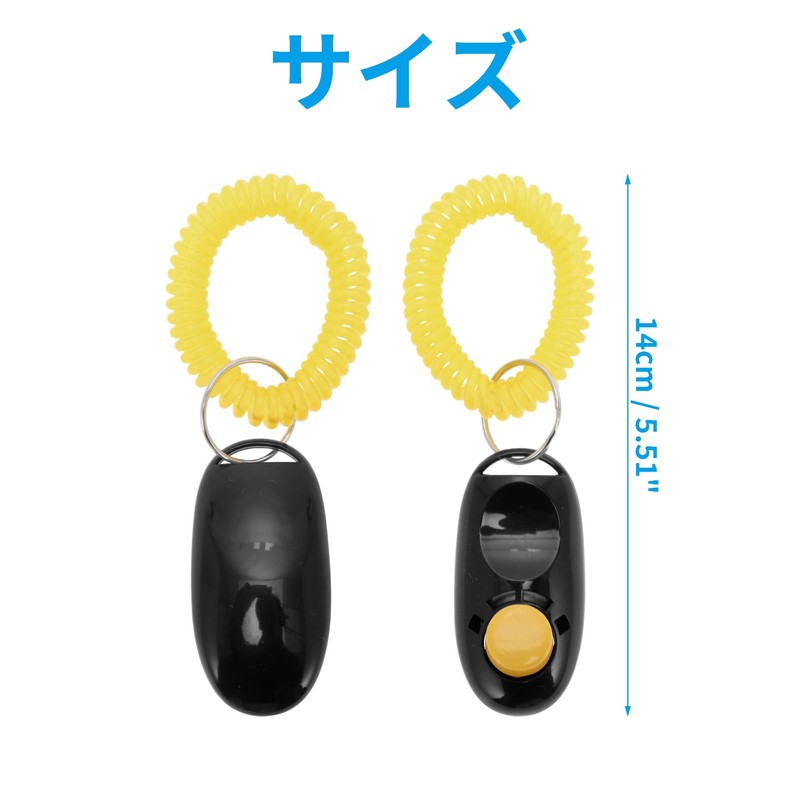 CAPASTEC Clicker Training, For Dogs, Quiet Design, ABS+Stainless Steel +