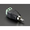 RCA (Composite Video, Audio) Male Plug Terminal Block, RCA Male
