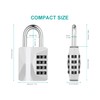 ZHEGE Locker Padlocks with Code, 4 Digit Combination Padlock for