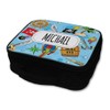 Nylon Insulated Lunch Box Custom Pirate 6 Pattern Blue Brown