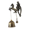 Kisangel Alloy Wind Chime Bells Horse Door Bell Retro Doorbell
