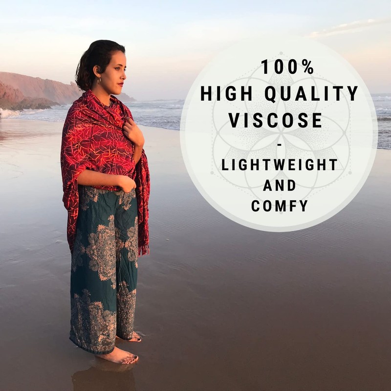 PANASIAM Scarf 190x116 cm, B403 palm orange, L