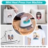 Firelex Mini Heat Press Machine Portable, Small Iron Press Heating
