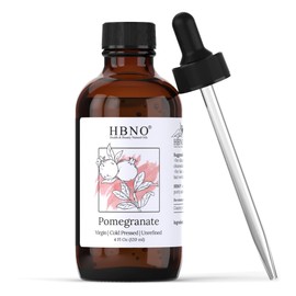 HBNO Pomegranate Oil - 4 oz (120ml) Value Size - Ideal for Shampoos, Conditioners, Lip balms, Face wash, Lotions, and Skin Care Products.