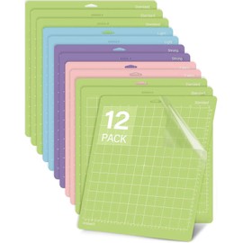 Srunffe Cutting Mats for Cricut Maker/Maker 3/Explore 3/Air/Air 2, Variety Adhesive Replacement Cut Mats compatible with Cricut Machines (Variety for cricut 12 * 12 12pack, Variety)