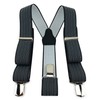 TigerTie Unisex Y-shaped braces with 3 extra strong clips, striped