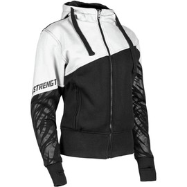 Speed and Strength Women's Cat Out'a Hell Armored Hoody, White/Black M