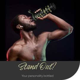 MILLENTI Sports Water Bottle Chug-Cap - 26oz Vacuum Insulated, Stainless Steel, Double Walled, Flask Bottles, Army Camouflage, WB0826CFG