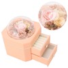 Forever Flower Double Drawer Octangle Gift Jewelry Packaging Storage Jewelry