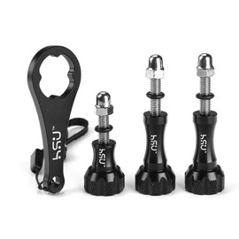 HSU Aluminum Alloy Screw and Wrench for GoPro Hero 12/11/10/9/8/7/6/5/4/3 and Other Action Cameras (Black)