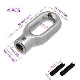 Chinflly Skylight Eyelet Adapter with Pin Compatible with Velux Skylight