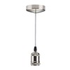 Knightsbridge 6 Inch E27 Vintage Pendant Set in Brushed Chrome