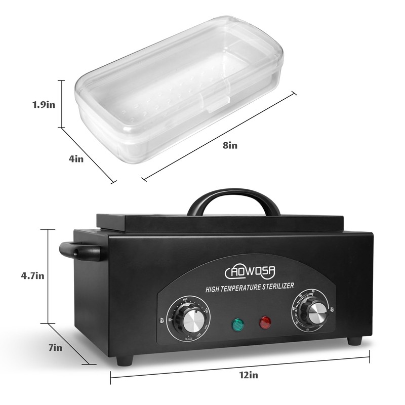 High Temperature Metal Tool Cleaning Box, 2L Dry Heat Cabinet