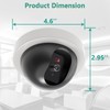 WALI Dummy Fake Security CCTV Dome Camera with Flashing Red