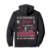 Electrician's Wife Funny Electrician Gift Pullover Hoodie