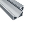 Alumino® LED Aluminium Profile Corner 45 with Cover Opal Semi