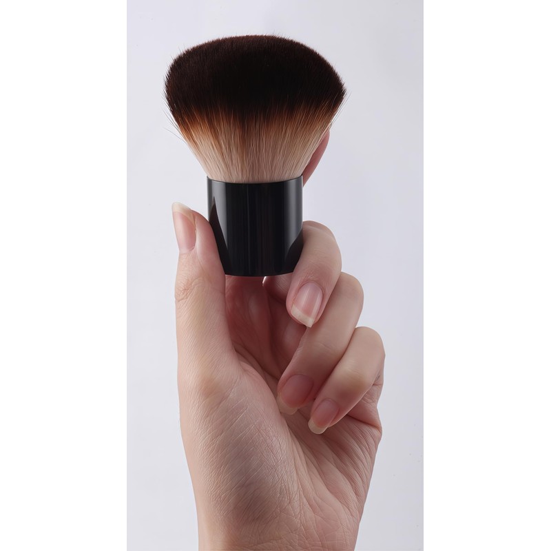 HAPPITON Kabuki Face Brush for Powder Foundation & Blush Blending