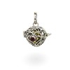 NKlaus Real 925 Sterling Silver Angel Caller Heart with Real