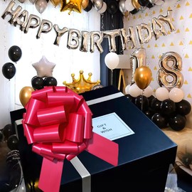1Pcs Large Gift Bow,14 Inch Giant Large Pull Bow Big Bow,Great Gift Bows for appliances,Bikes,Table Decorations and Party Events (Matte-Red)