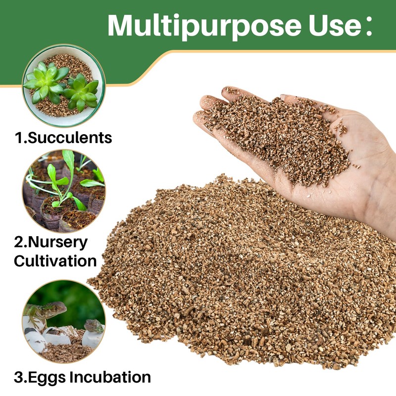 Sukh 14.6OZ Vermiculite - Organic Vermiculite for Gardening Plants Fine