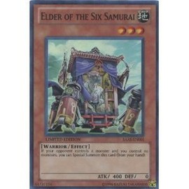 Yugioh Elder of the Six Samurai Saas-en001 Super Rare Card