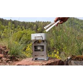 FENNEK Titanium Barbecue Tongs Extra Compact Ideal for Use with the Hobo Range Made in Germany