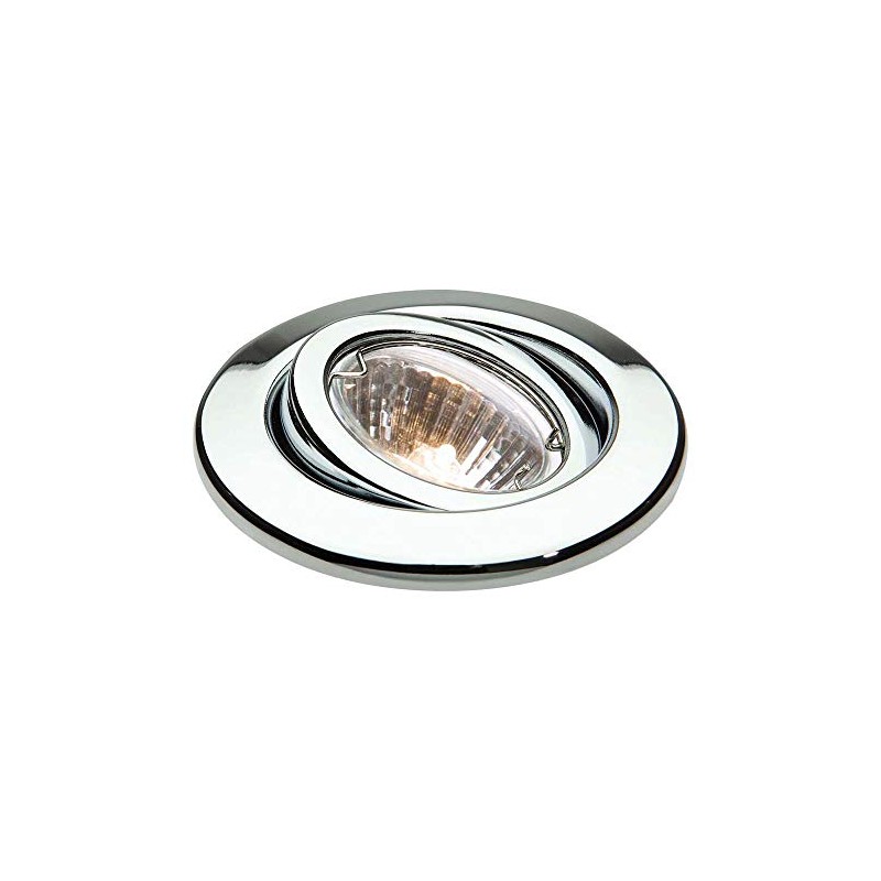 Knightsbridge - IP20 12V 50W max. L/V Chrome Gimbal Downlight
